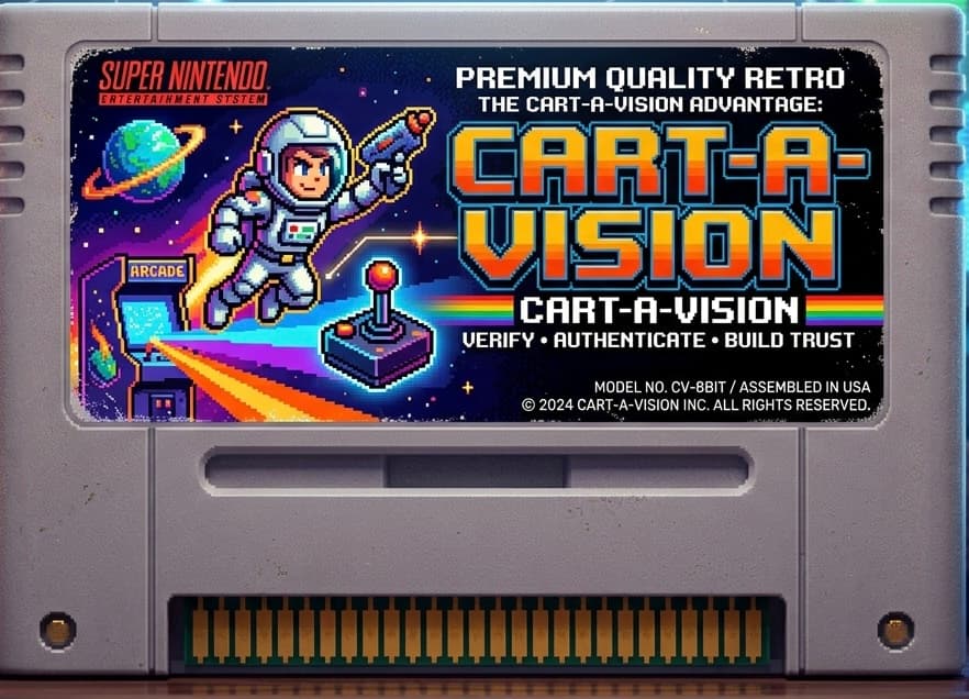 Cart-A-Vision cartridge — premium quality retro